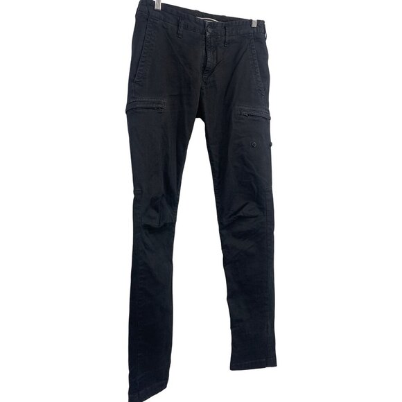 Stone Island Pants Size 29 x 33 Utility Mens Cargo Black Stretch Tapered EUC - Picture 5 of 13